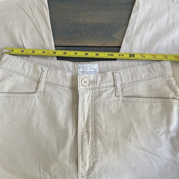 FDJ French Dressing Tan Capri Mid Rise Pants Casual Outdoor Womens Size 14 (J6) - Picture 2 of 7